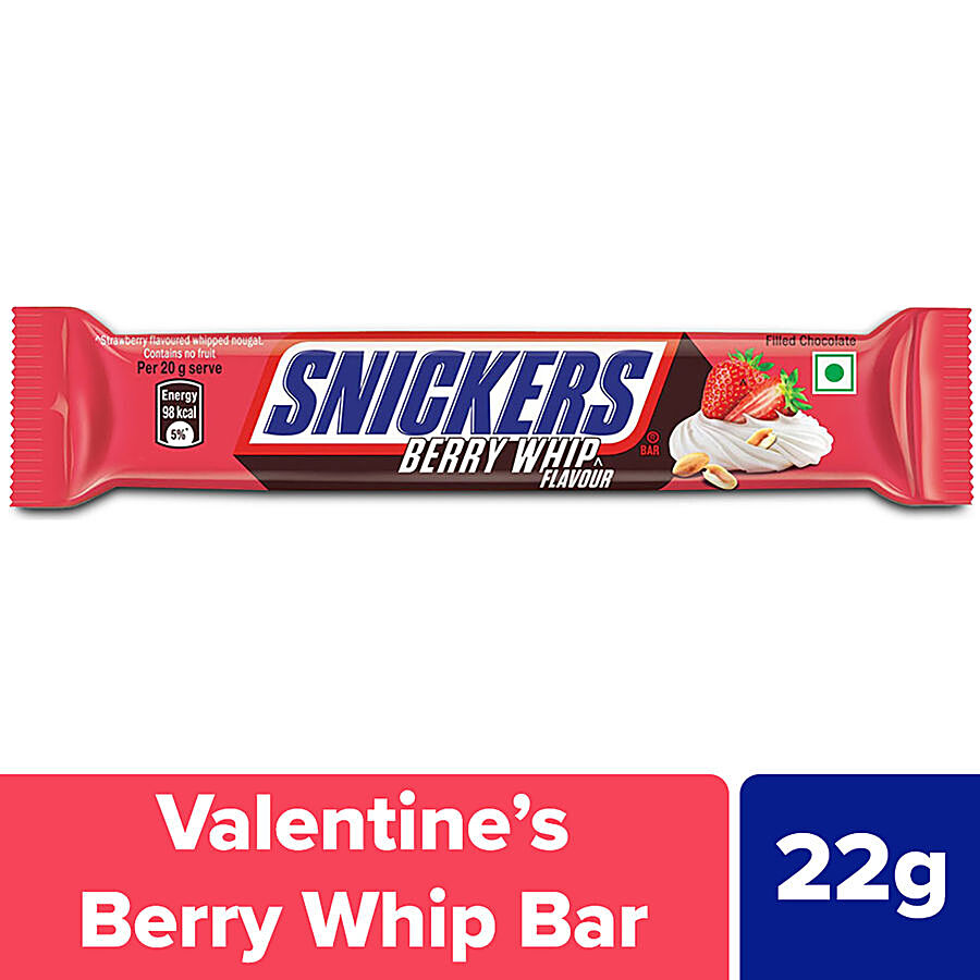 Buy Snickers Berry Whip Chocolate Bar - With Peanuts, Nougat & Caramel  Online at Best Price of Rs 30 - bigbasket