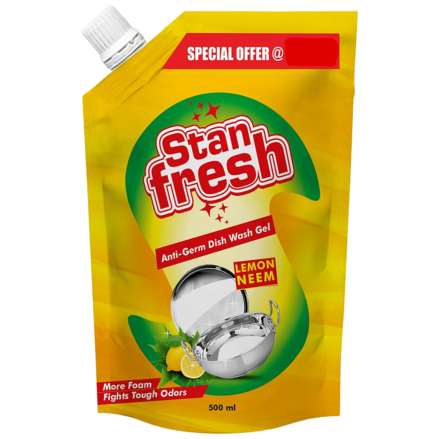 Stanfresh Anti-Germ Dishwash Gel - Lemon 750ml – Stanvac Prime