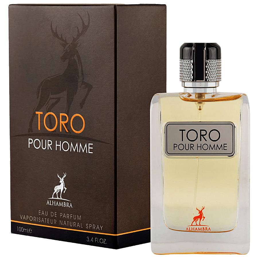 Buy Lattafa Alhambra Eau De Parfum - Toro Pour Homme, Natural Spray,  Long-lasting Online at Best Price of Rs 1625 - bigbasket