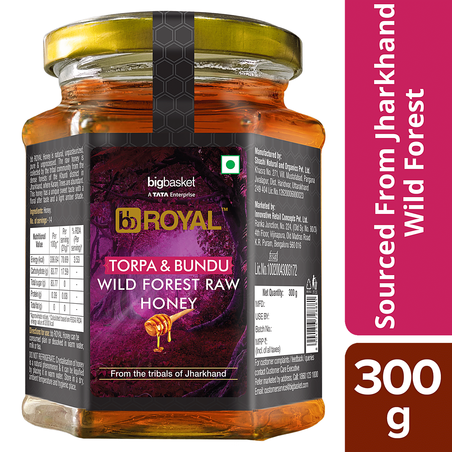 Buy bb Royal Wild Forest Honey, Raw & Unprocessed Online at Best Price of  Rs 252 - bigbasket