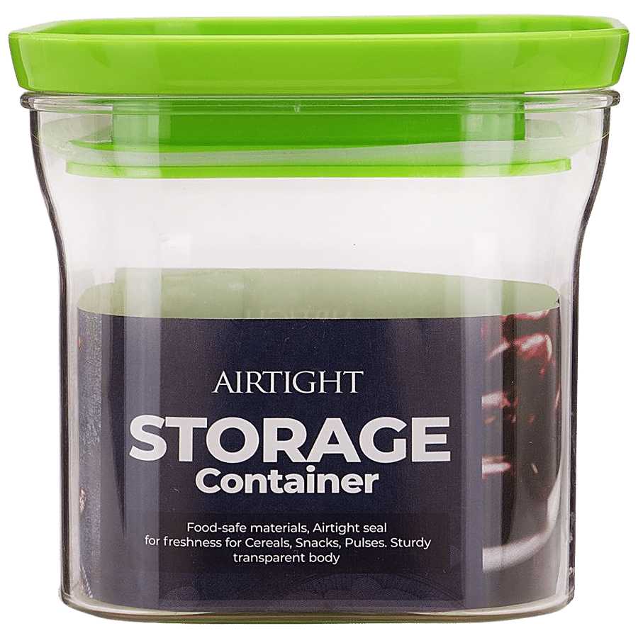 Buy YouBee Plastic Kitchen Storage Container - Air-Tight, Transparent,  Stackable, Grey Lid Online at Best Price of Rs 229 - bigbasket