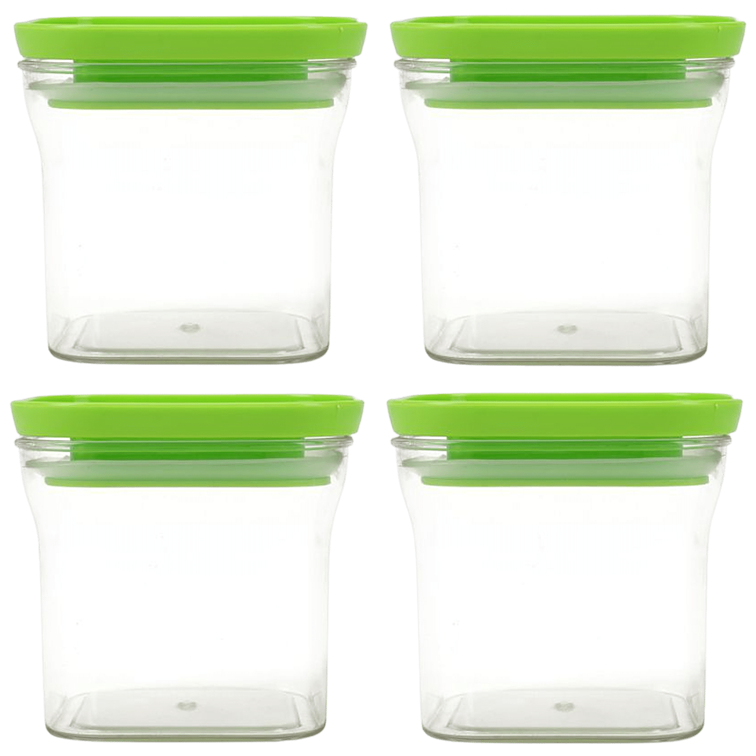 Buy YouBee Plastic Kitchen Storage Container - Air-Tight, Transparent,  Stackable, Grey Lid Online at Best Price of Rs 229 - bigbasket