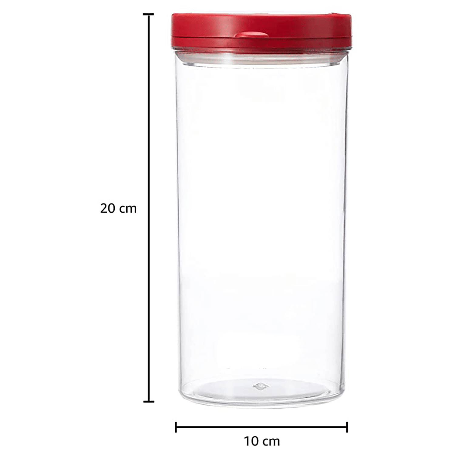 Buy YouBee Plastic Kitchen Storage Container - Air-Tight, Transparent,  Stackable, Grey Lid Online at Best Price of Rs 229 - bigbasket