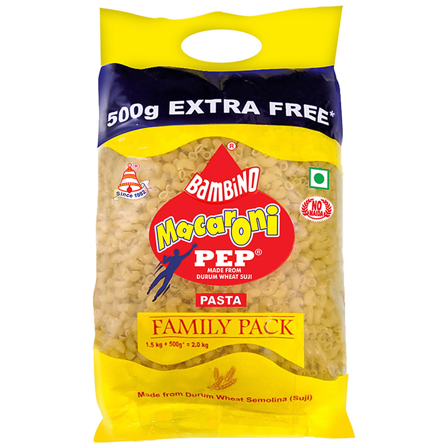 Buy Bambino Macaroni Pasta Elbow - Made From Durum Wheat Suji, Family Pack  Online at Best Price of Rs 170 - bigbasket