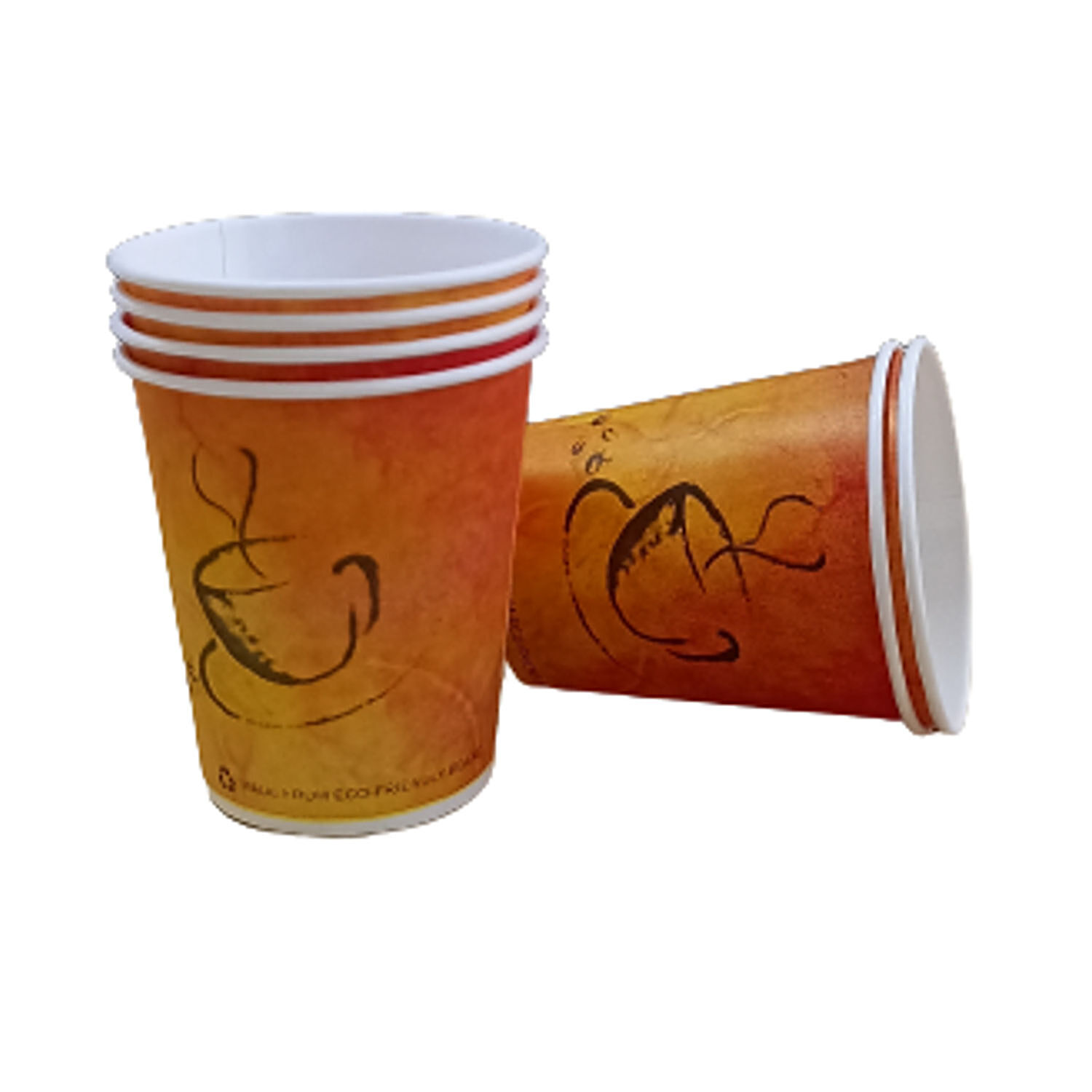 Buy Paricott Paper Cup - Mix Design, Assorted Colour, Eco-friendly