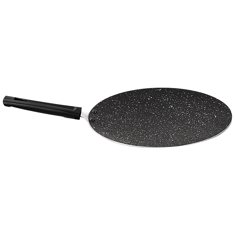 Moneta Etnea non-stick aluminum bollilatte, stone effect, black, 14 cm :  : Home & Kitchen