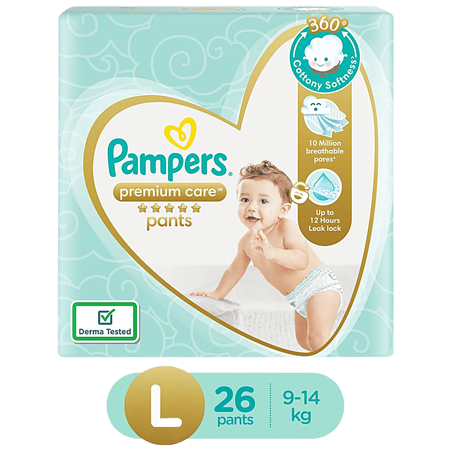 Pampers Premium Care Pants Baby Diapers Extra Large size 24 Count