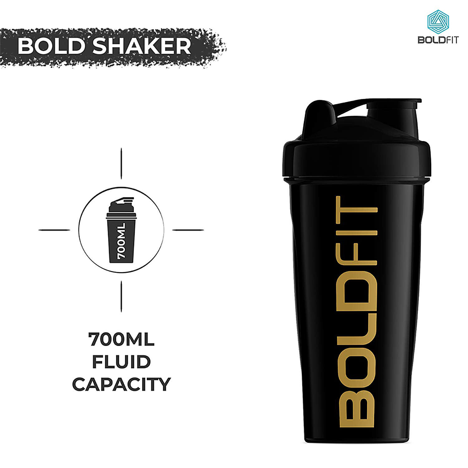 BOLDFIT Shaker Bottle For Protein Shake Sipper Bottles For Men