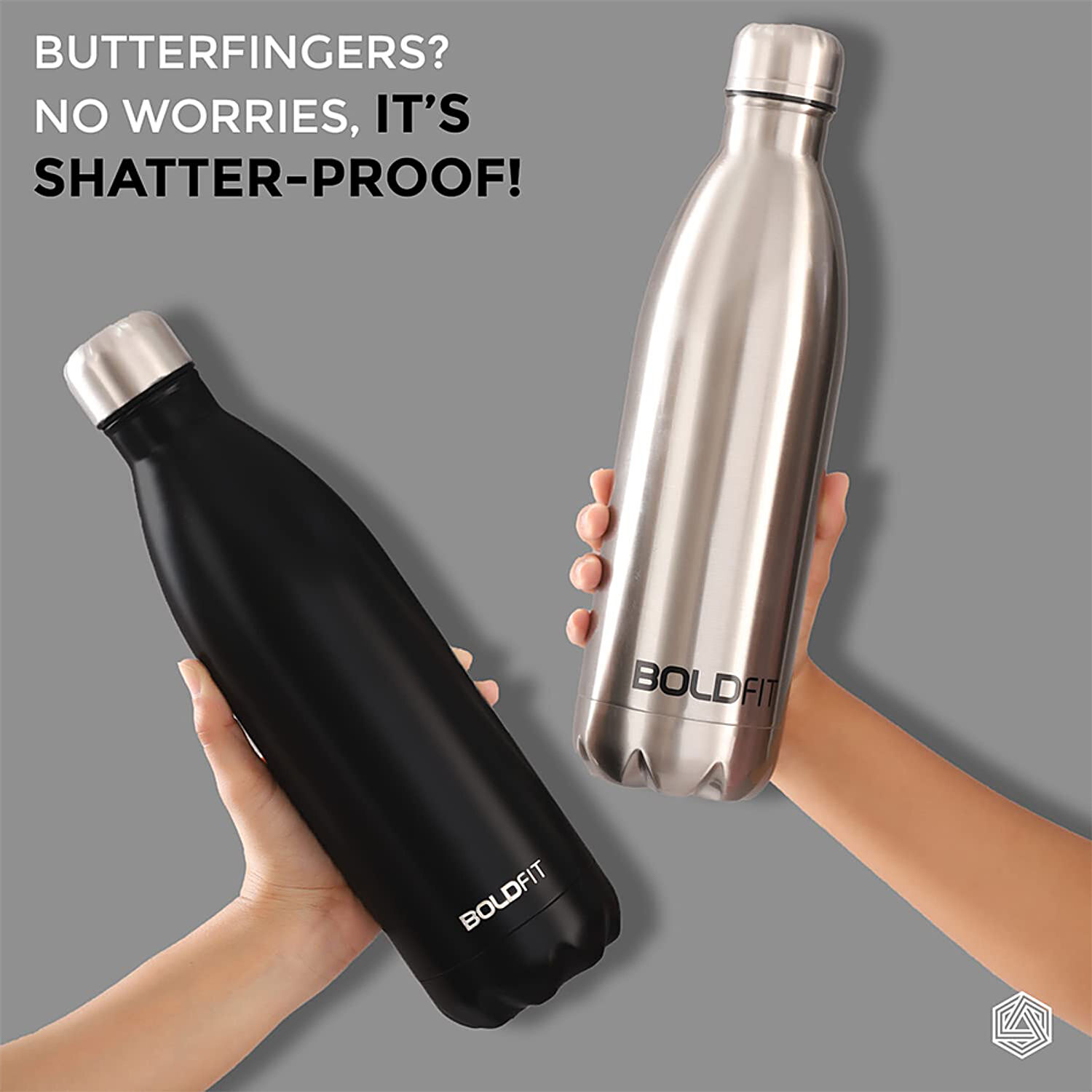 Boldfit Water Bottles Stainless Steel Water Bottle 1 Litre Steel Water  Bottles for School, Office, H…See more Boldfit Water Bottles Stainless  Steel