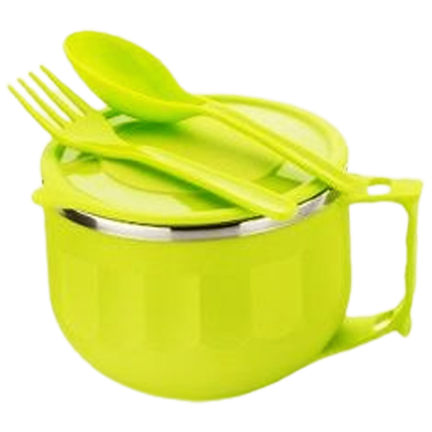 Buy Trm Multi-Use/Maggie Noodle Soup Bowl With Lid & Spoon Holder -  Insulated Stainless Steel Online at Best Price of Rs 275 - bigbasket