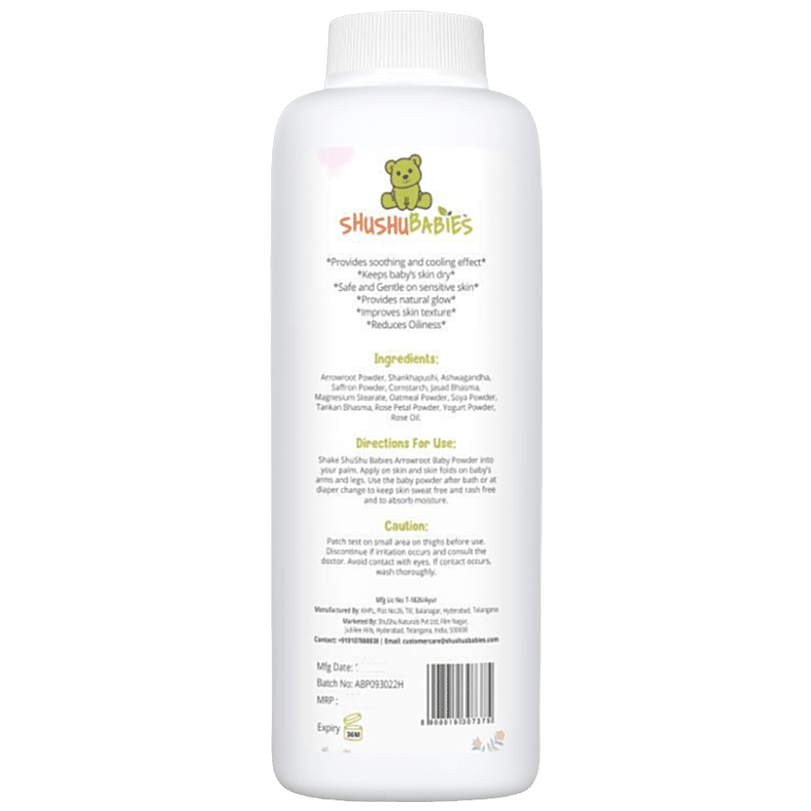 Baby Love Baby Powder with Cornstarch,Talc-Free, Prevents Rashes