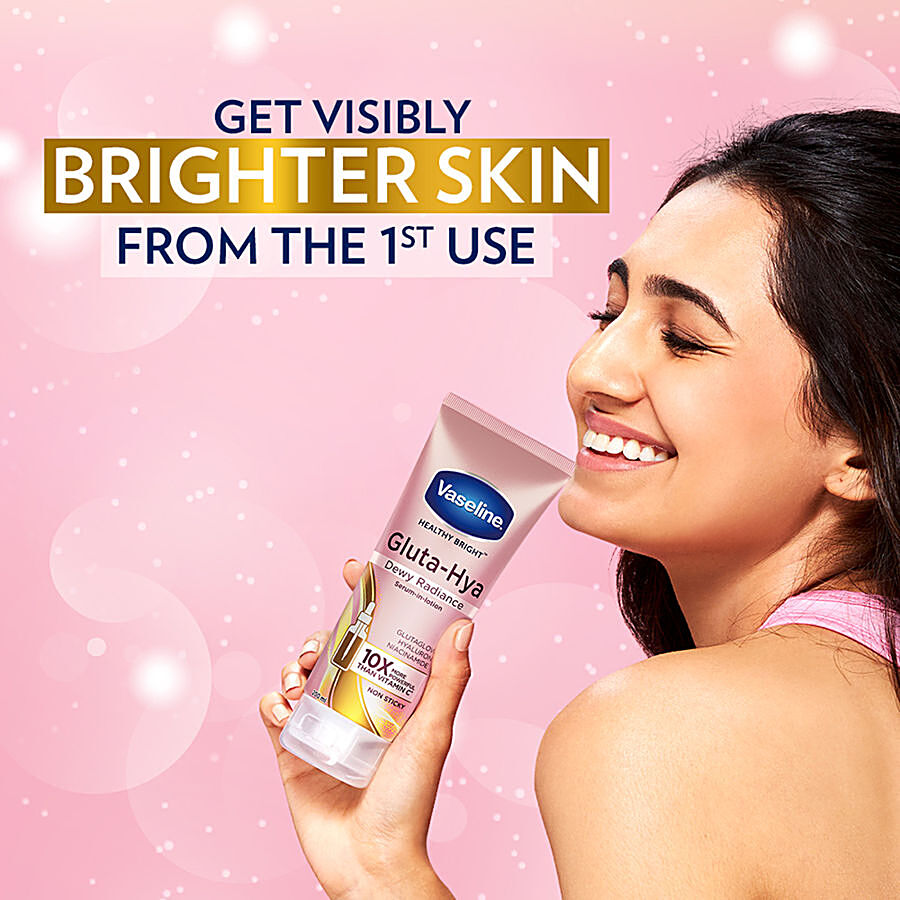 Buy Vaseline Healthy Bright Gluta-Hya Flawless Glow Serum-In-Lotion Online  at Best Price of Rs 240 - bigbasket