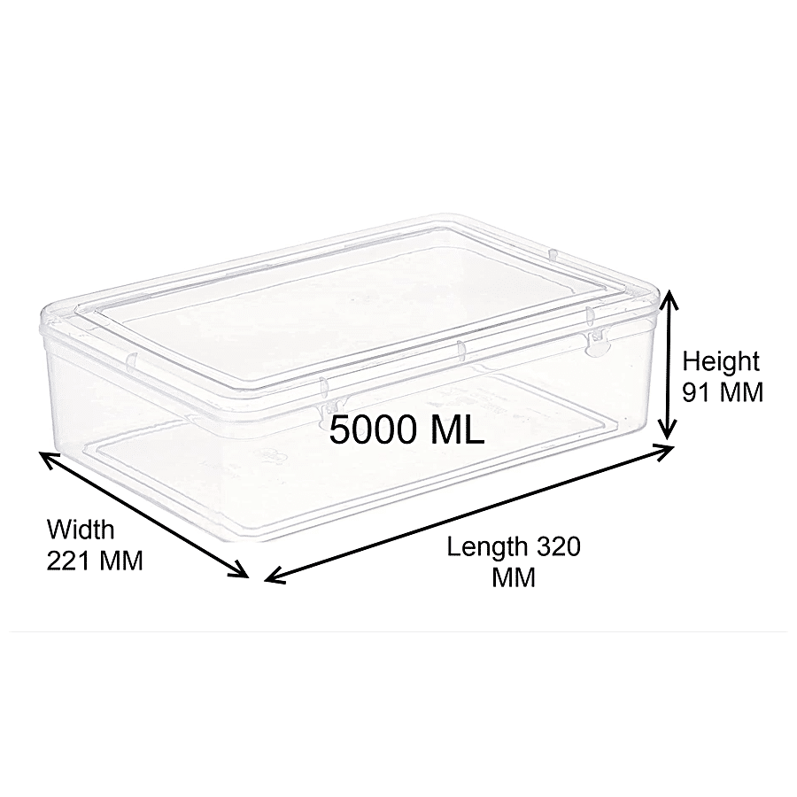 Flat plastic storage clearance boxes