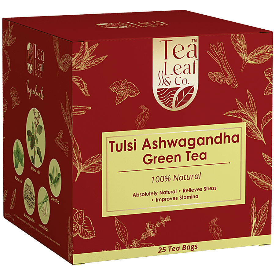 Buy Tea Leaf & Co. Tulsi Ashwagandha Green Tea Online at Best Price of Rs  202.5 - bigbasket