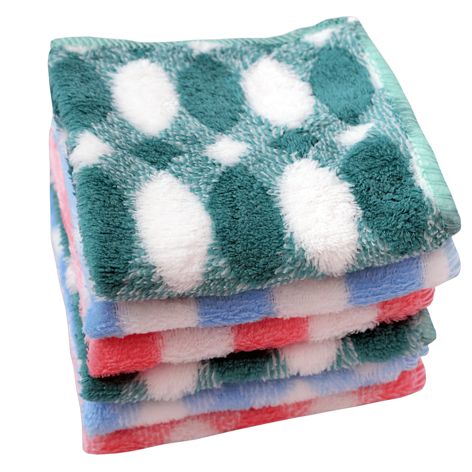 House Beauty Luxury Microfiber Face Towel, 25 cm x 25 cm, Pack of