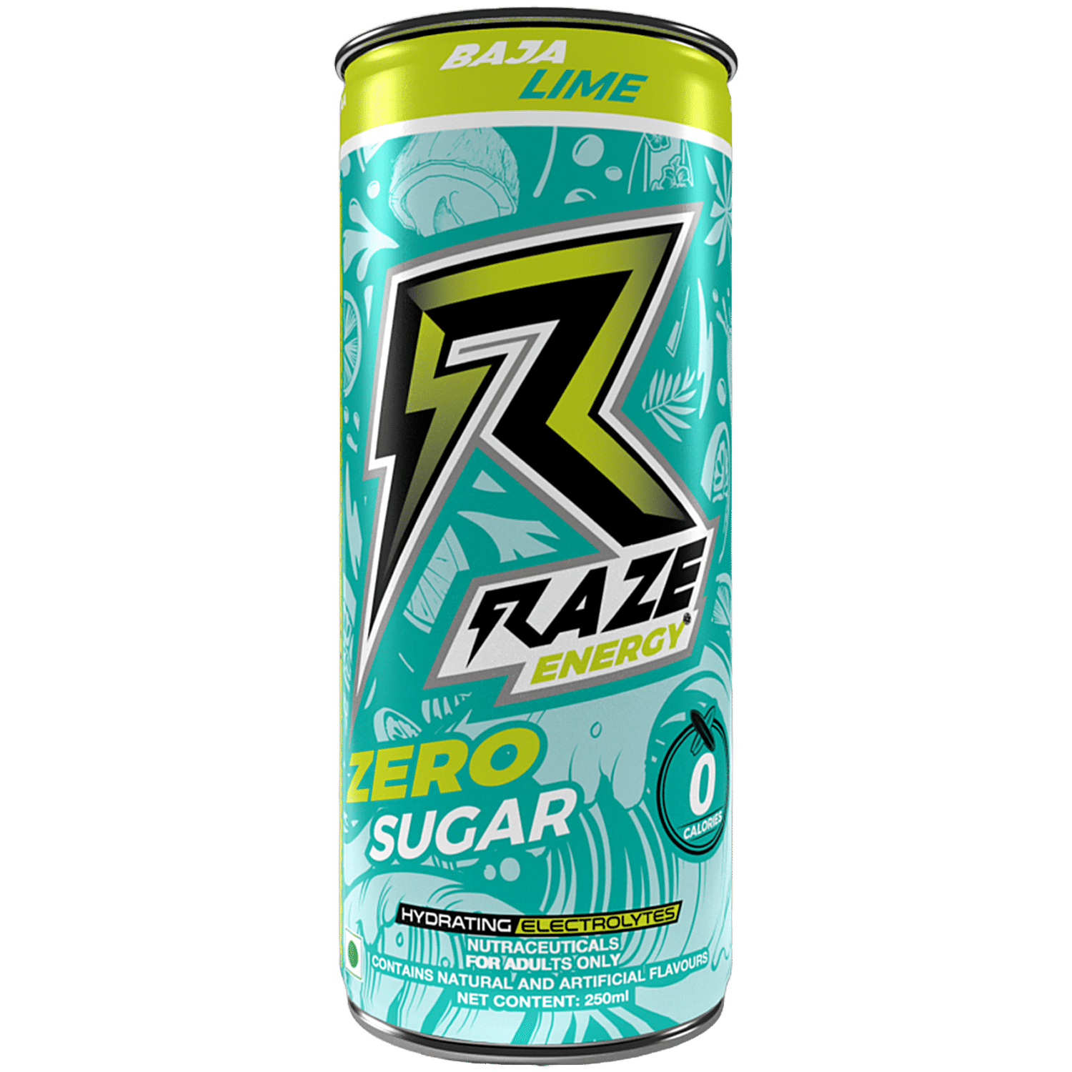 Raze Functional Energy Drink - Baja Lime, 250 ml