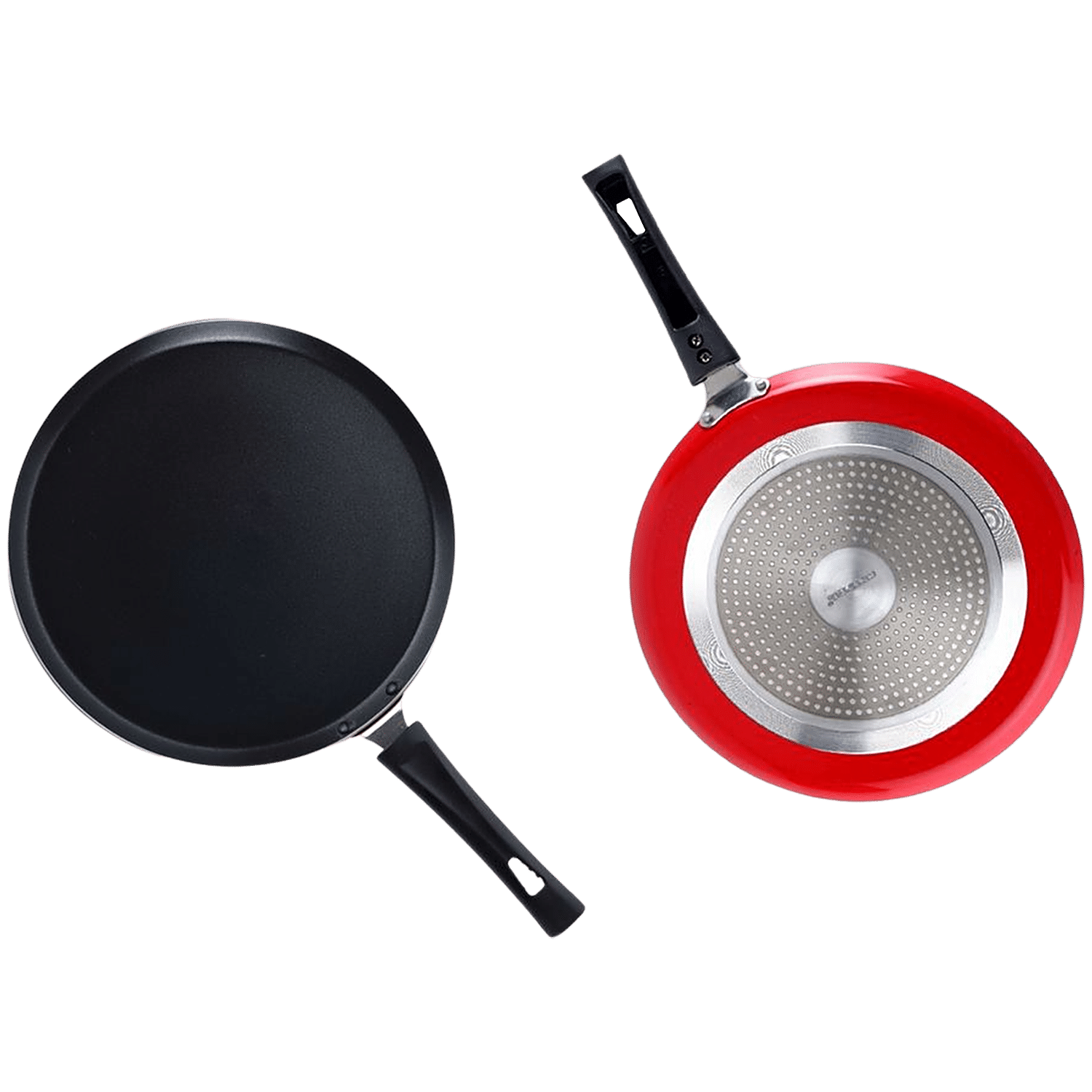 Buy Kitchen Essentials Stainless Steel Non-Stick Tawa - 3 Layer Coating,  Induction Base, 28 cm, Bakelite Handle Online at Best Price of Rs 499 -  bigbasket