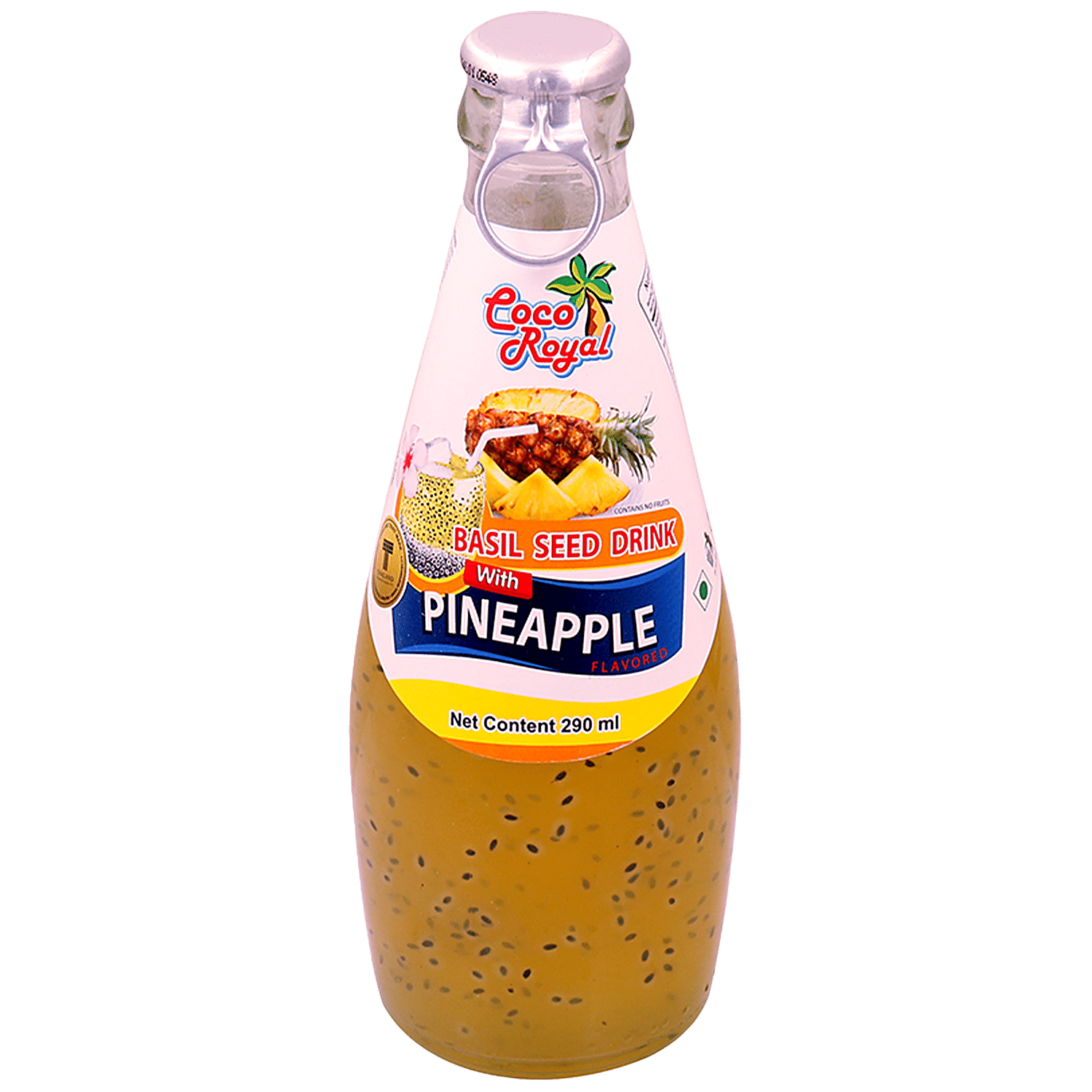 Buy COCO ROYAL Basil Seed Drink With Pineapple Flavour