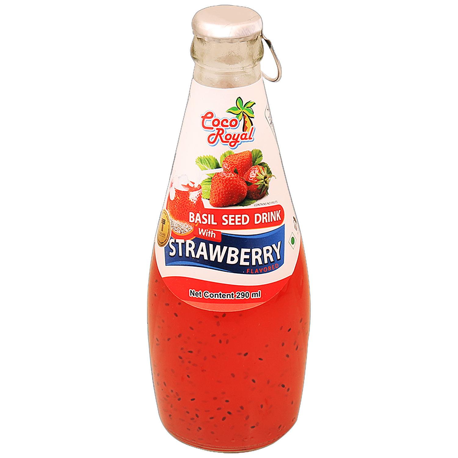 Buy COCO ROYAL Basil Seed Drink With Strawberry Flavour