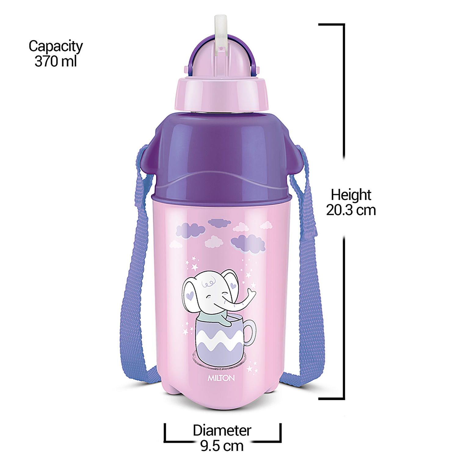 Kids Bus Water Bottle* _500 ML Capacity_ *Play With Bus Toy* *Leak