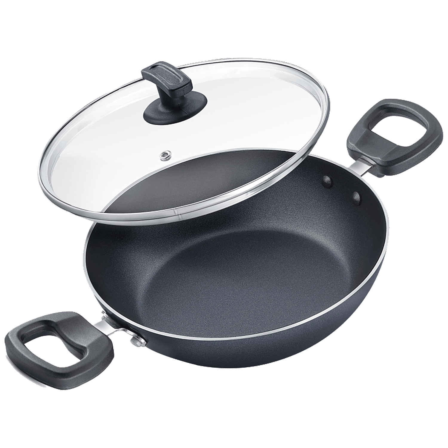 Judge Stainless Steel Kadai with Glass Lid 24cm – Judge Appliances