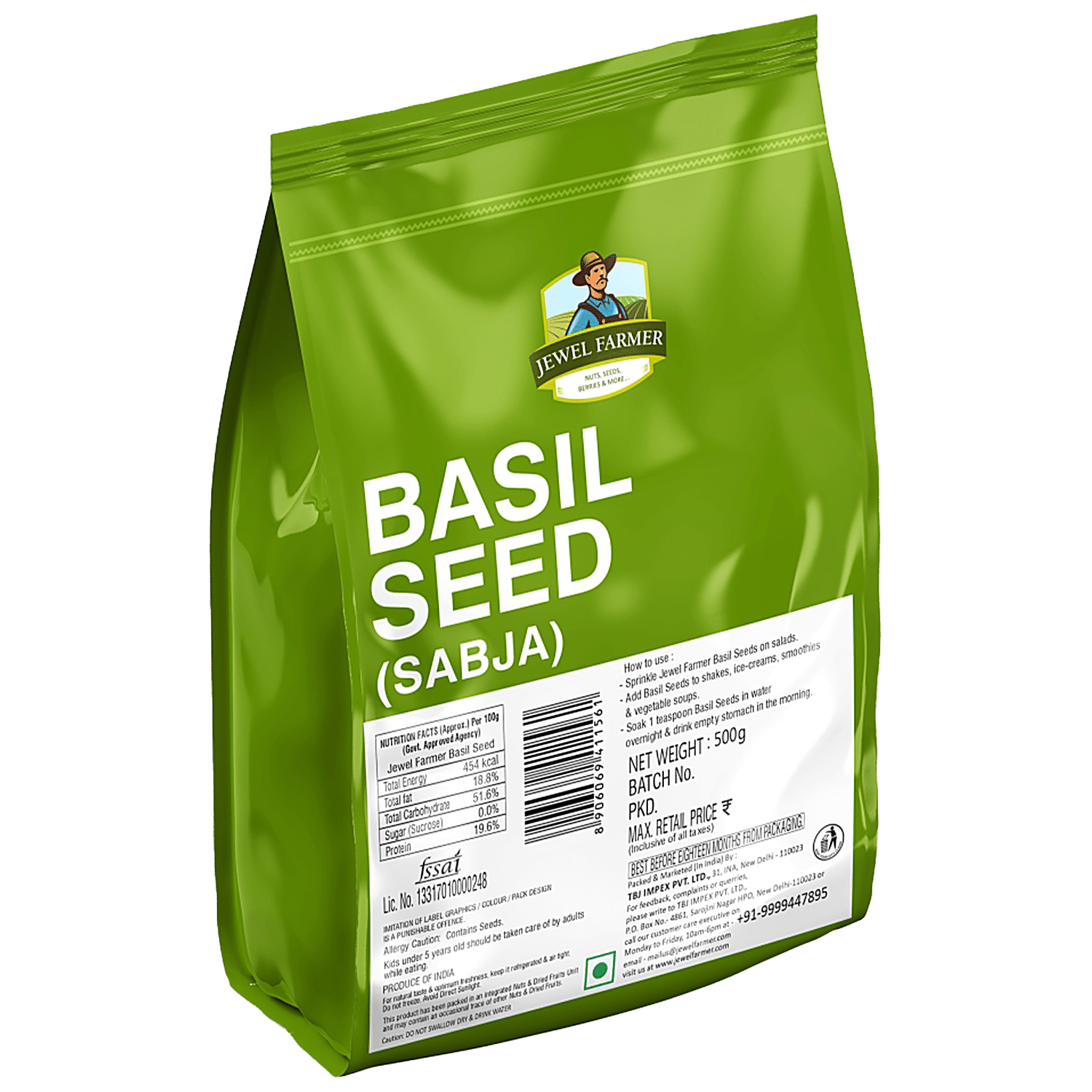 Buy Jewel Farmer Basil Seed Sabja Online at Best Price of Rs 495