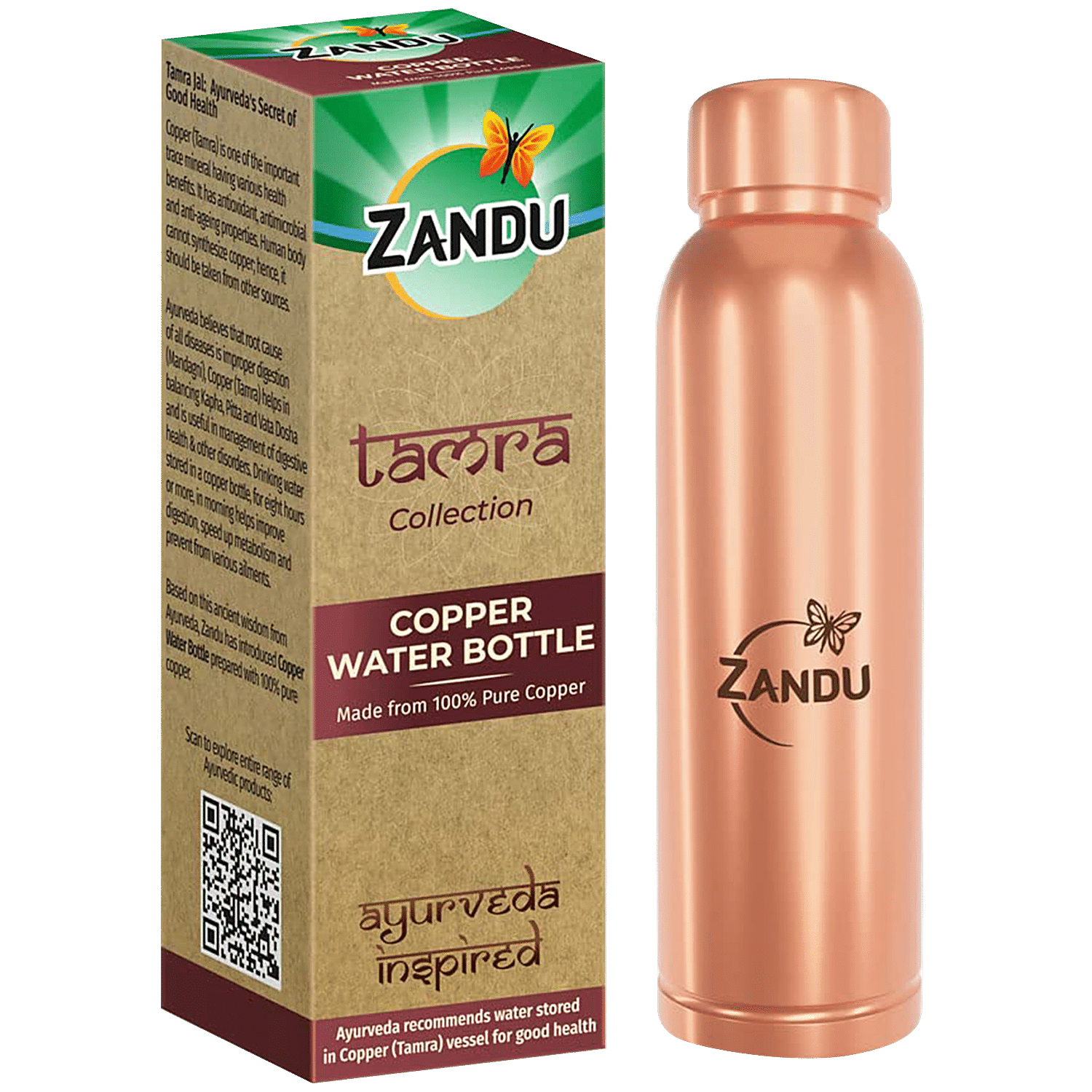 Buy Best 100% Pure Copper Water Bottle Online at Best Price in