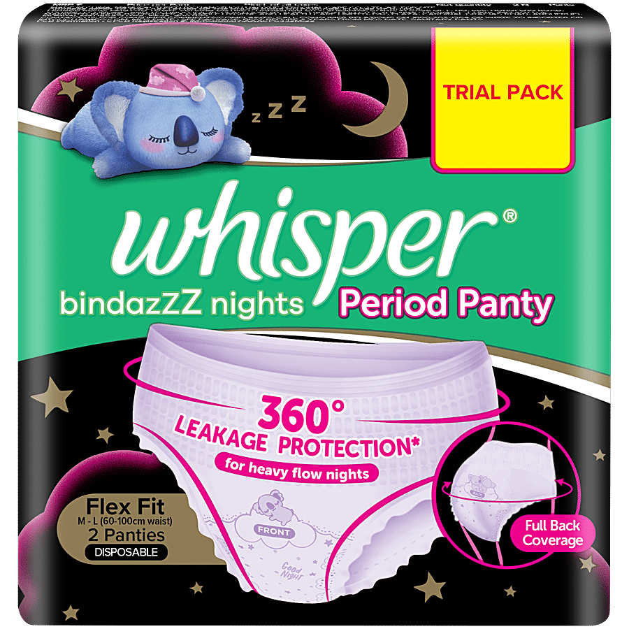 Buy Whisper Bindazzz Nights Period Panty Online at Best Price of Rs 149 -  bigbasket