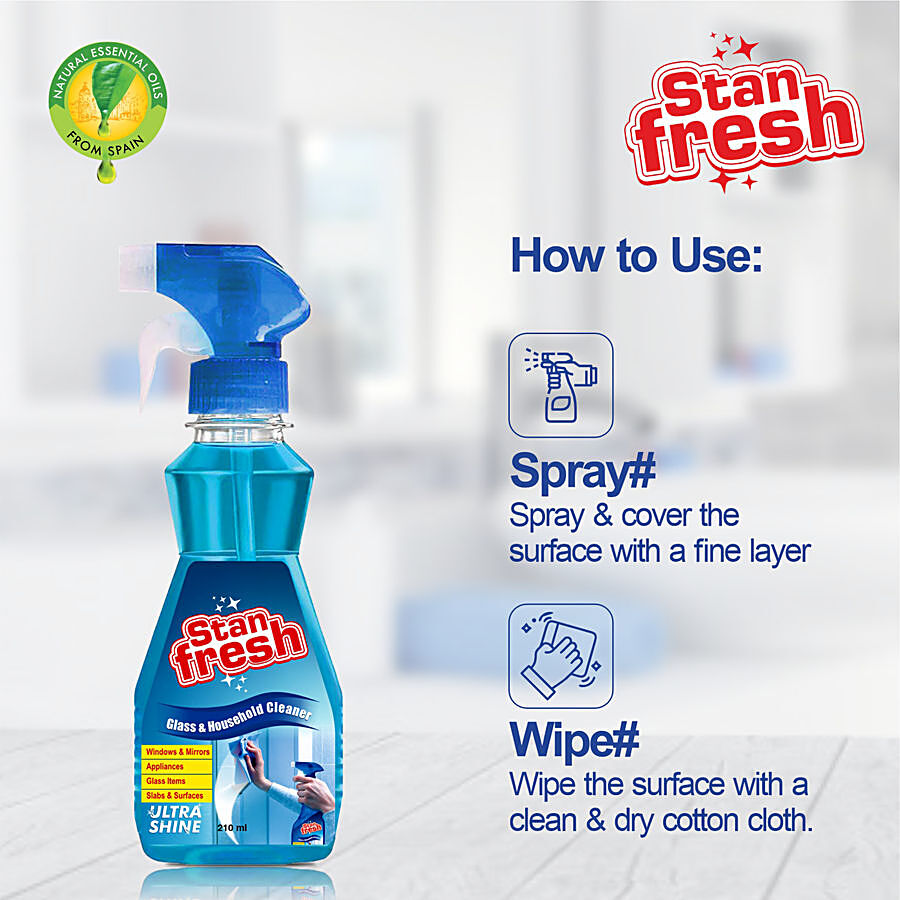 Buy STANFRESH Glass & Household Cleaner - Ultra Shine Online at Best Price  of Rs null - bigbasket