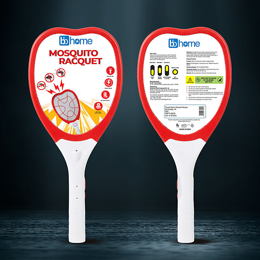 Buy Suntech Rechargeable Mosquito Killer Racquet HYD-39(ST-39) Multicolour  Online - Shop Home & Garden on Carrefour UAE