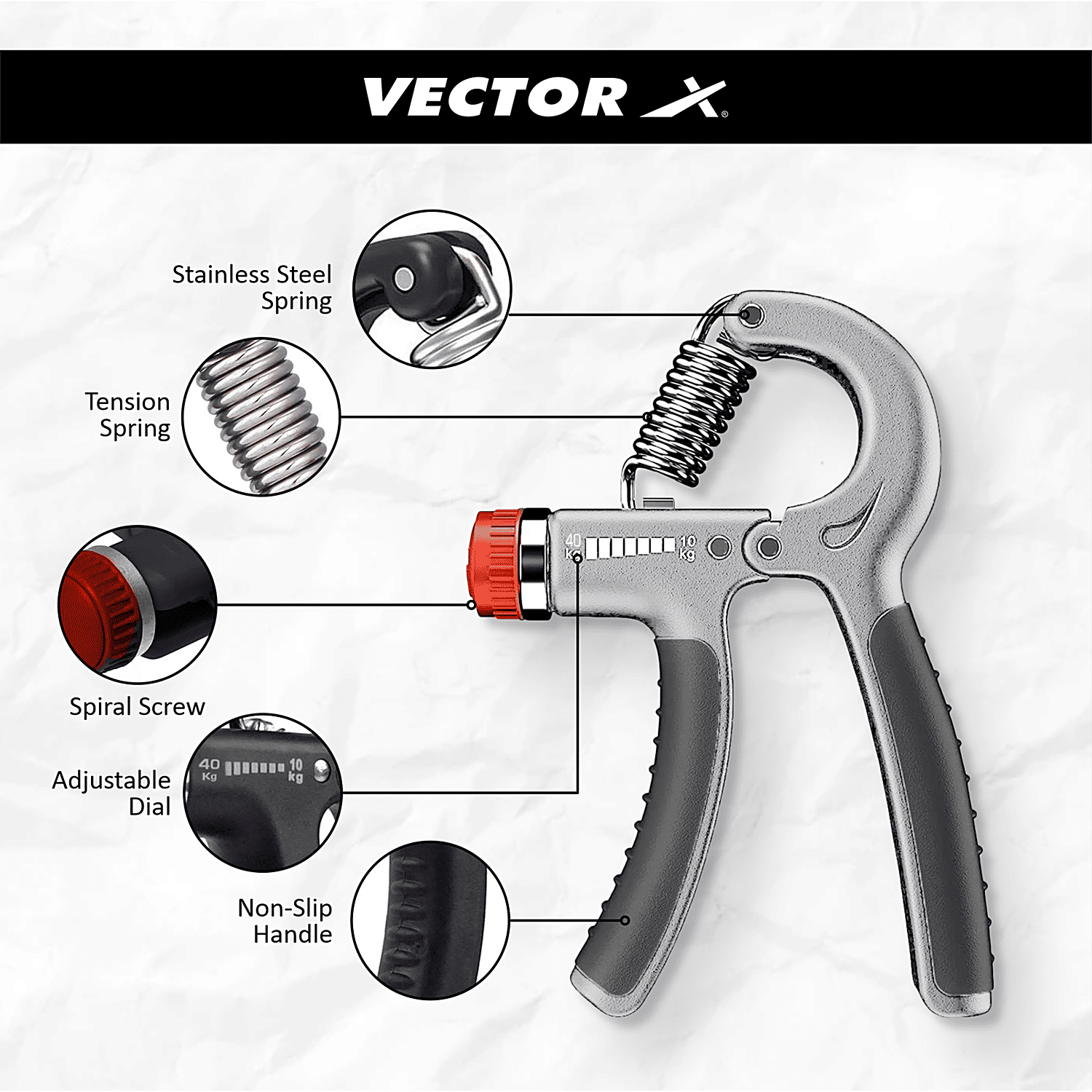 Vector X Adjustable Hand Grip, 1 pc