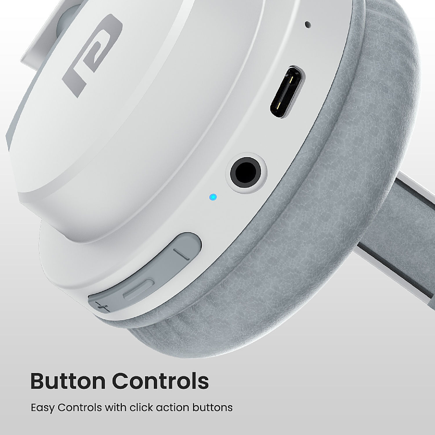 Buy Portronics Muffs M2 Bluetooth Wireless Headphone White