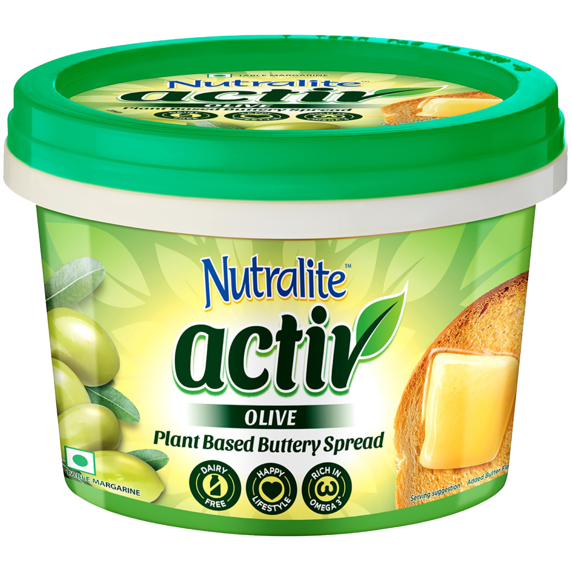 Nutralite Activ Plant Based Buttery Spread - Olive, 200 g