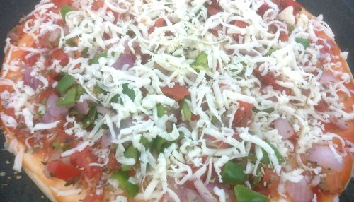 Veg Cheese Pizza Recipe: How to Make Veg Cheese Pizza Recipe ...