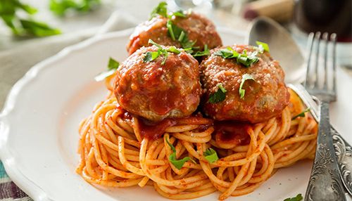 Spaghetti with oats balls in tomato basil sauce Recipe: How to Make  Spaghetti with oats balls in tomato basil sauce Recipe - bigbasket  Cookbook